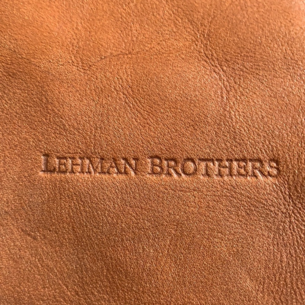 Lehman Brothers Leather Duffel Bag